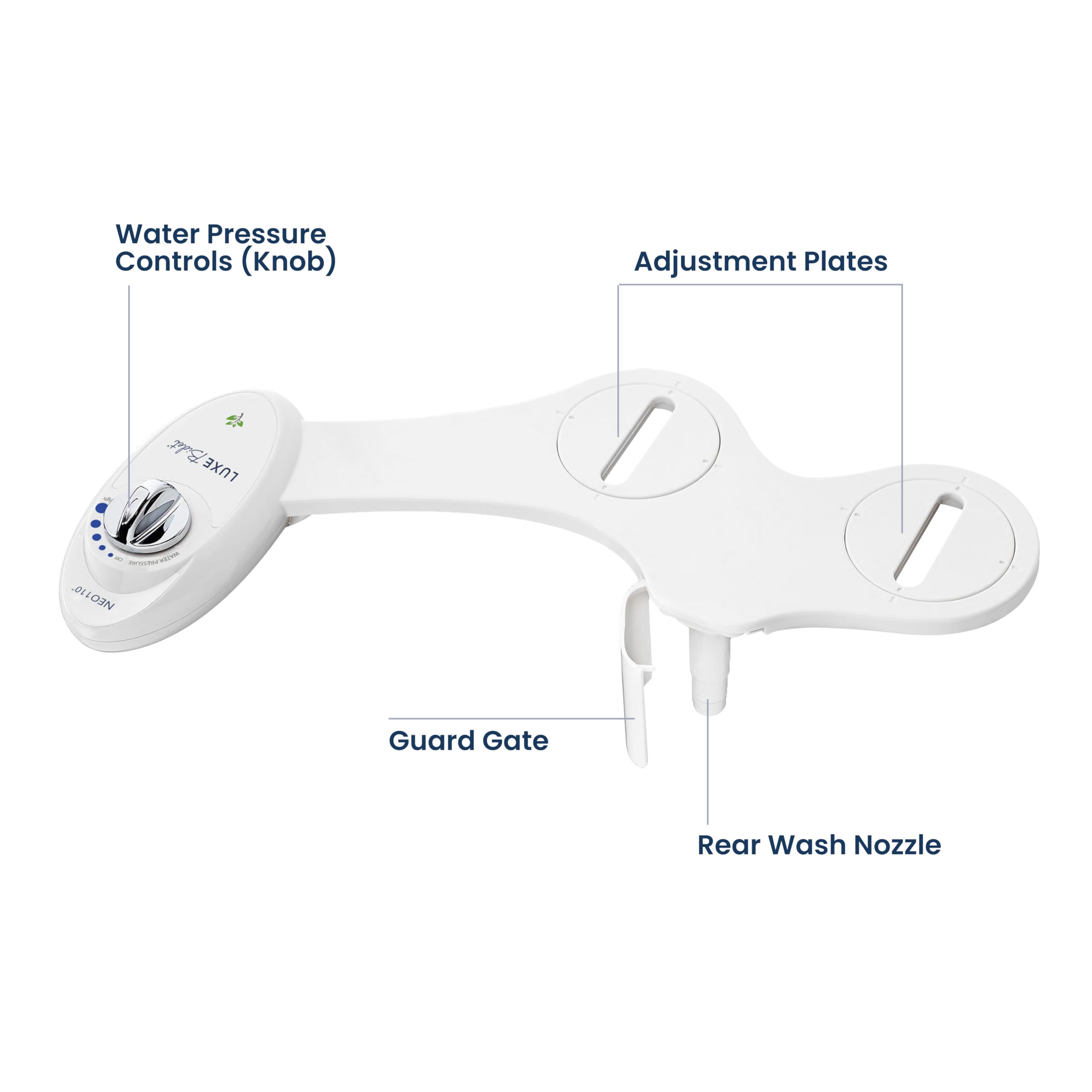 LUXE Bidet NEO 110 all parts included simplifies setup.