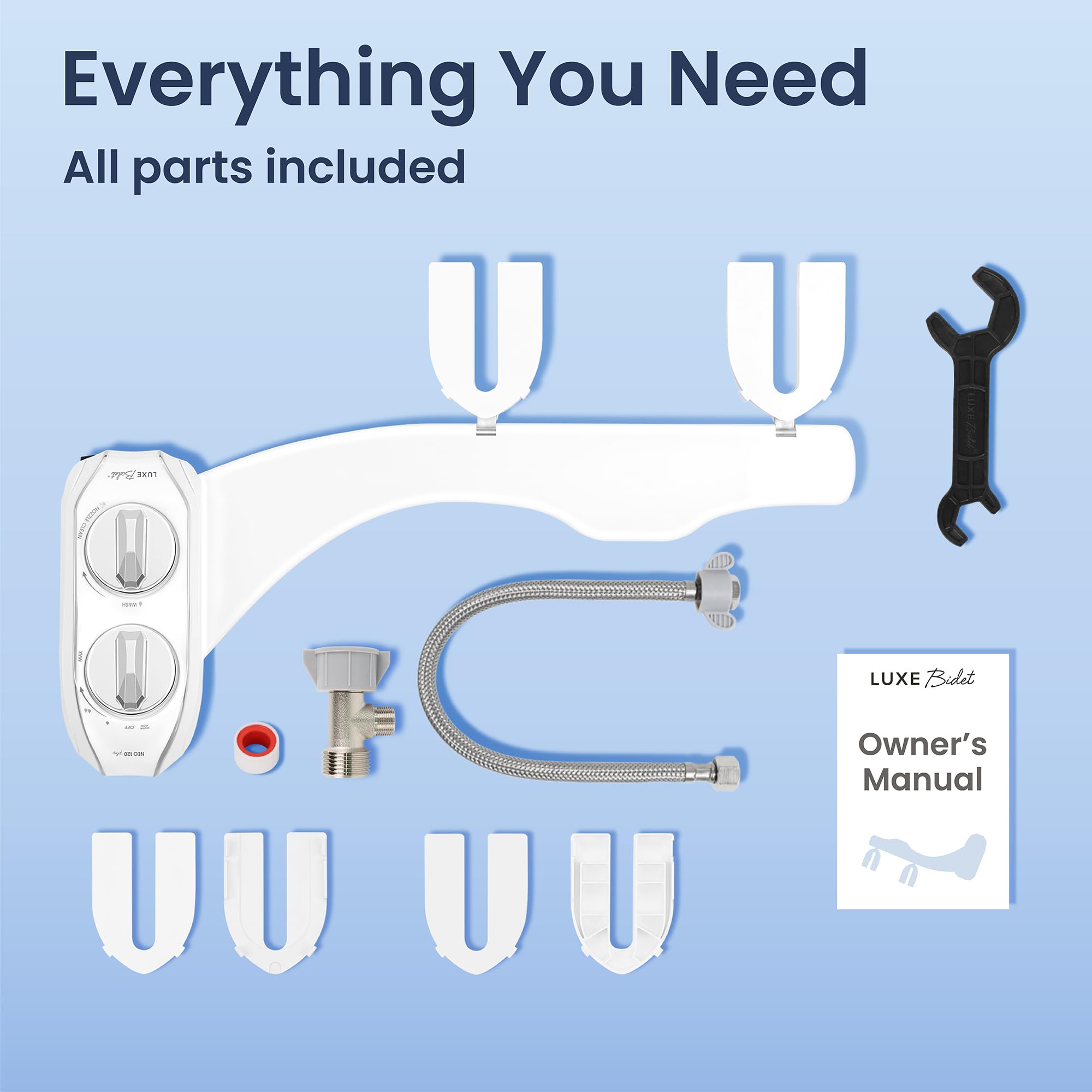 LUXE Bidet NEO 120 Plus warranty and service support.