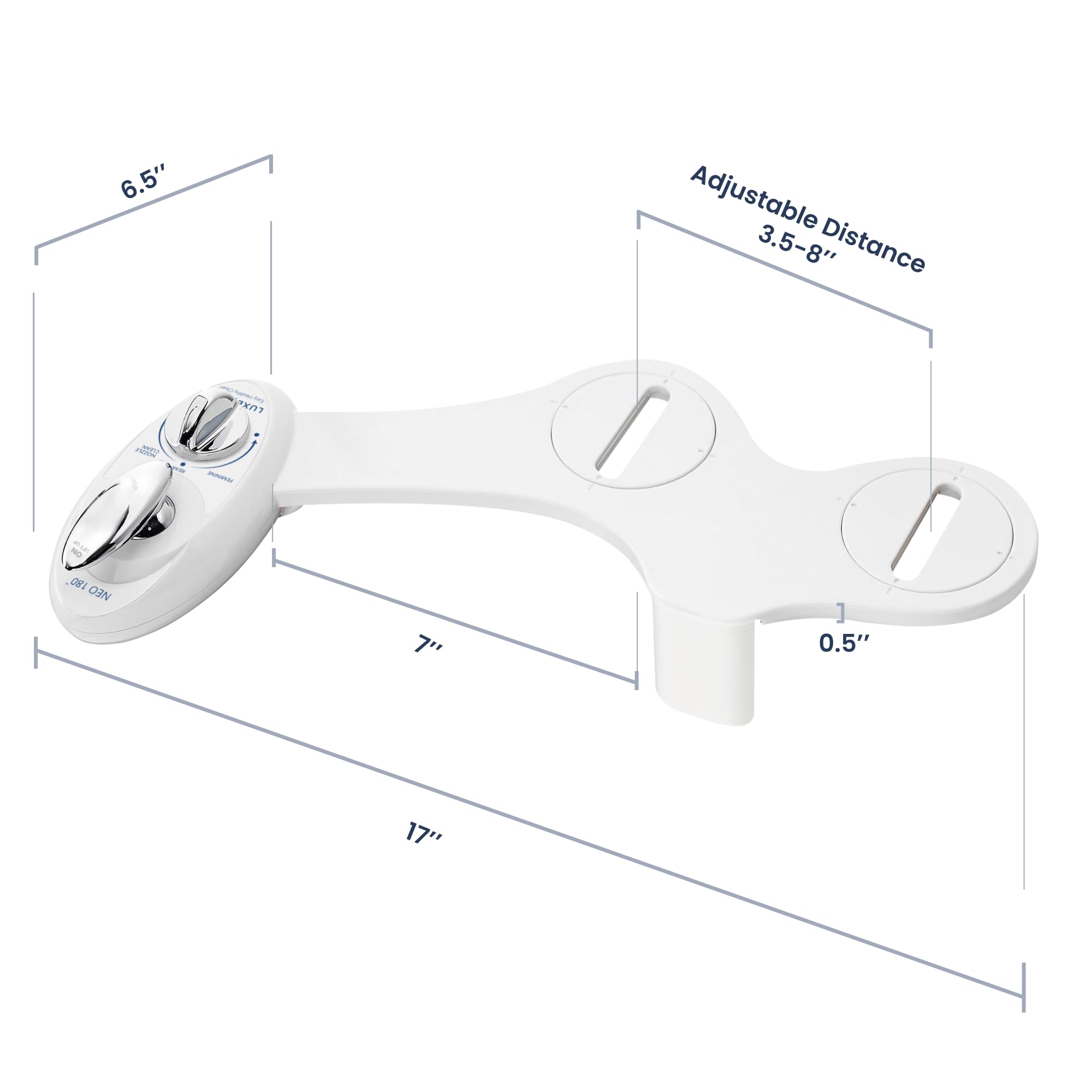 LUXE Bidet NEO 180 18-month warranty for peace of mind