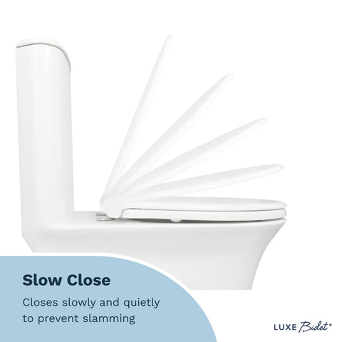 LUXE TS1008E easy installation with or without a bidet attachment.