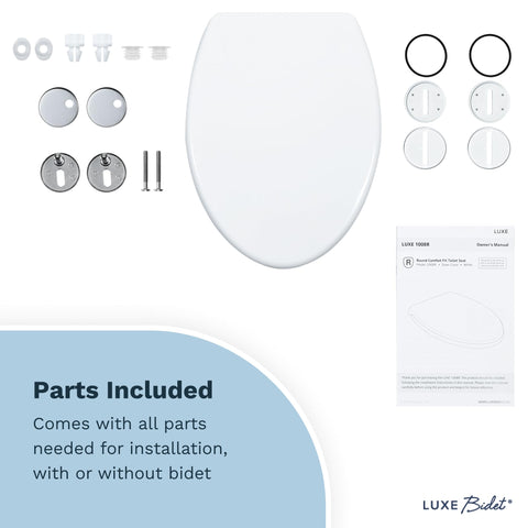 LUXE TS1008E white finish adds a clean, modern look.