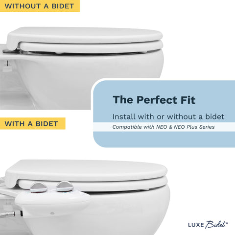 LUXE TS1008R round-seat with quick-release hinges for easy cleaning