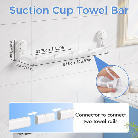 LUXEAR heavy-duty ABS material resists moisture for bathroom durability