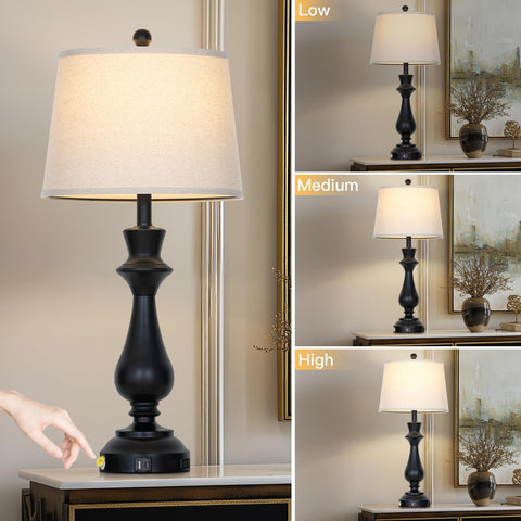 Luxeflow LED bulbs included provide bright, steady light for work or study.