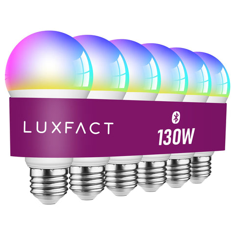 LUXFACT Alexa light bulb direct pairing with Echo devices for hands-free control.
