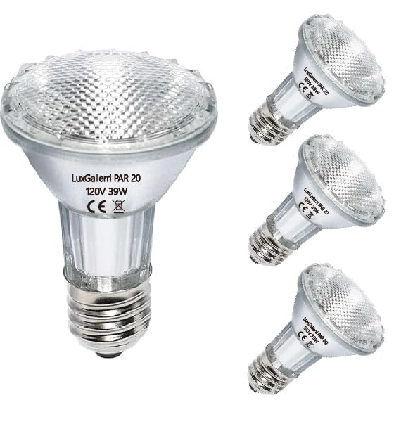 LuxGallerri PAR20 39W bulb front view for warm kitchen lighting