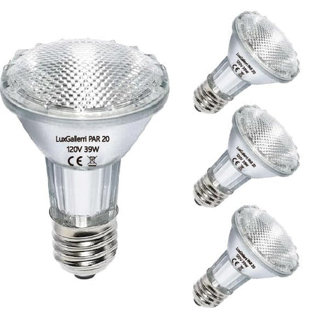 LuxGallerri PAR20 39W bulb front view for warm kitchen lighting