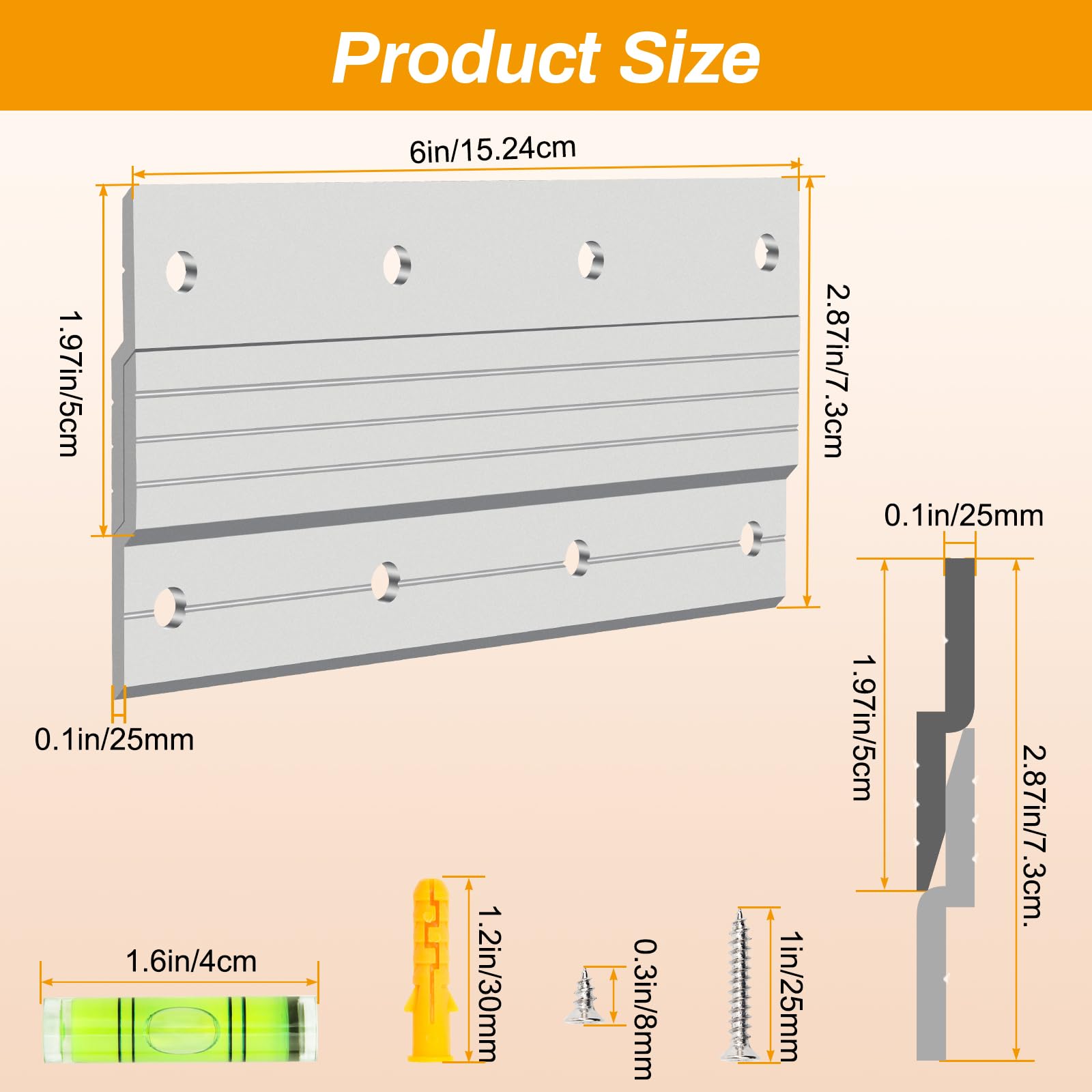 Luxiv aluminum Z hanger for frames delivers sturdy support
