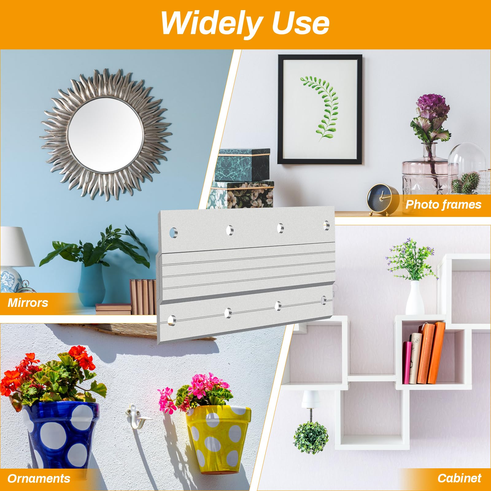 Luxiv display setup shown for mirrors and photos in home spaces