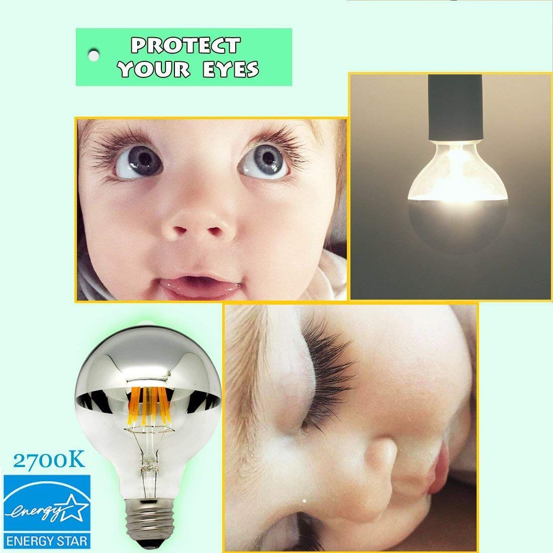 Dimmable LED Edison bulb from LUXON with warm 2700K glow for dining areas