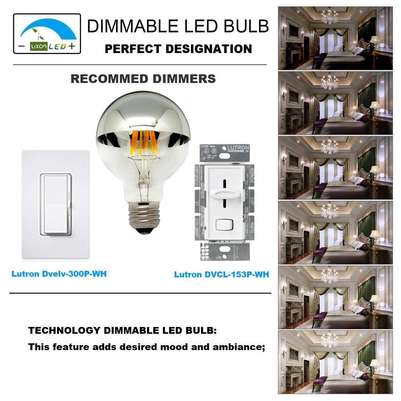 E26 base bulb with warm white 2700K for easy fixture swaps