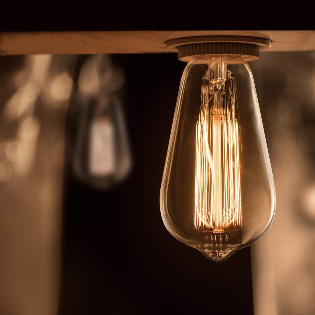 LUXON vintage-style bulbs provide antique look even when off