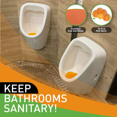 LuxPlum urinal cakes deodorizer pack features dual-action freshness.
