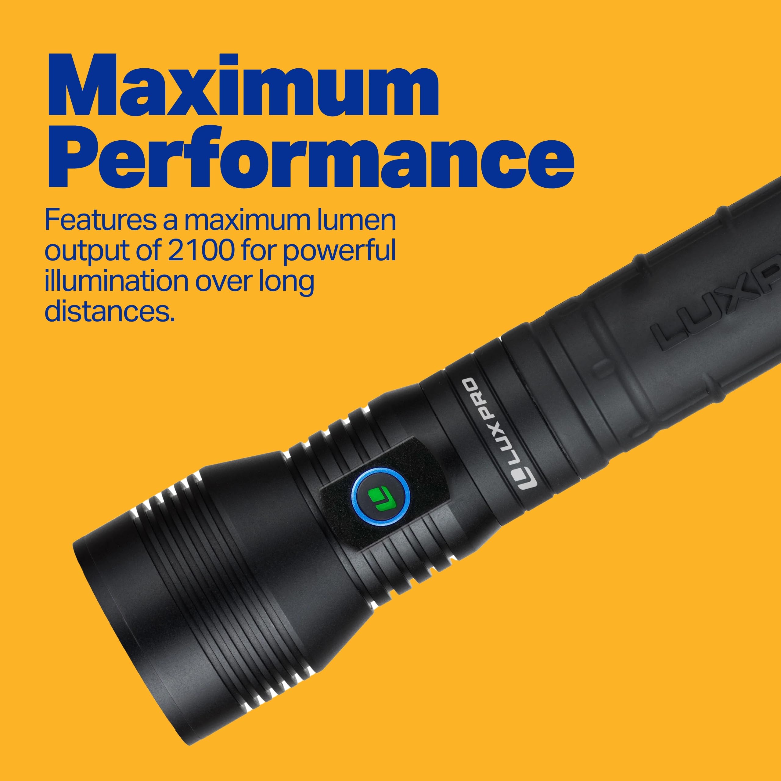 LUXPRO LP1305 MAXSAFE options: 3, 6, or 9 AA batteries