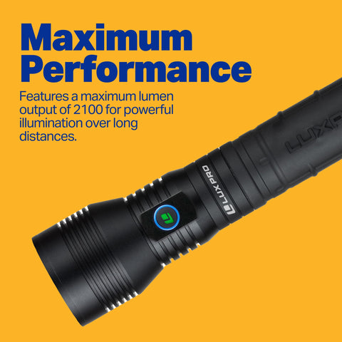 LUXPRO LP1305 MAXSAFE options: 3, 6, or 9 AA batteries