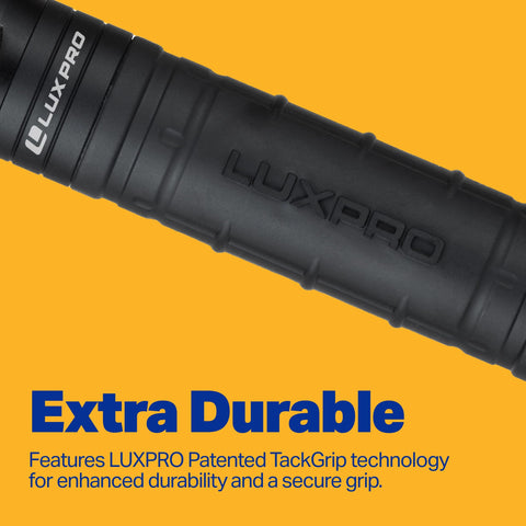 LUXPRO LP1305 TackGrip handle provides a secure, comfortable grip