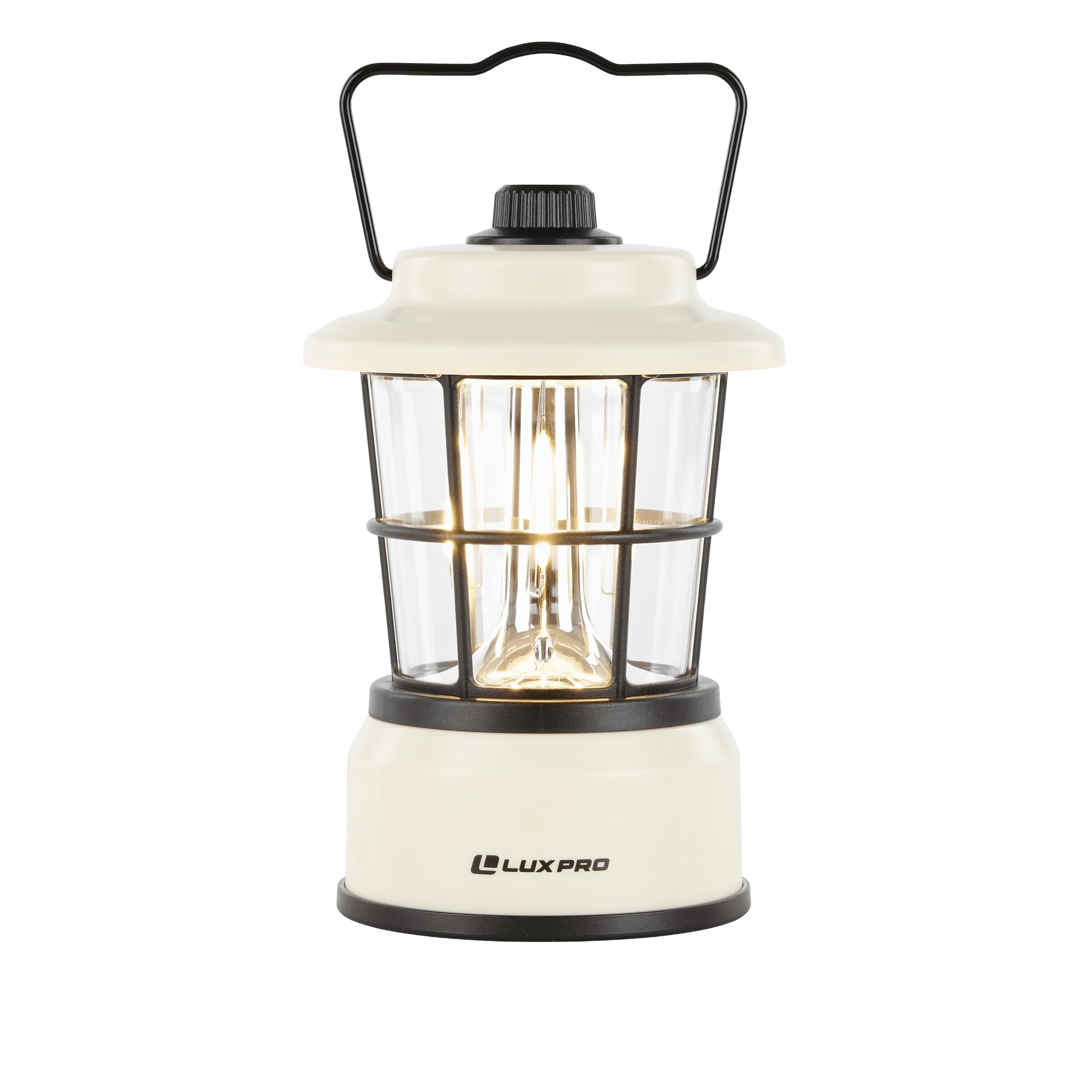 LUXPRO Retro LED Lantern beside a map, easy outdoor navigation light