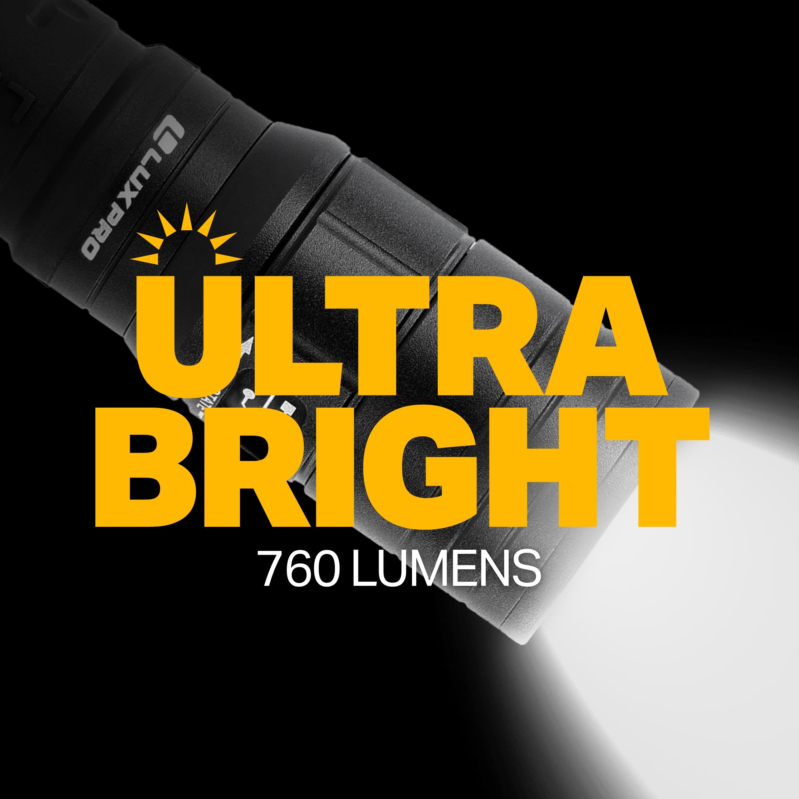 LUXPRO XP980 rechargeable via USB-C for convenient charging anywhere