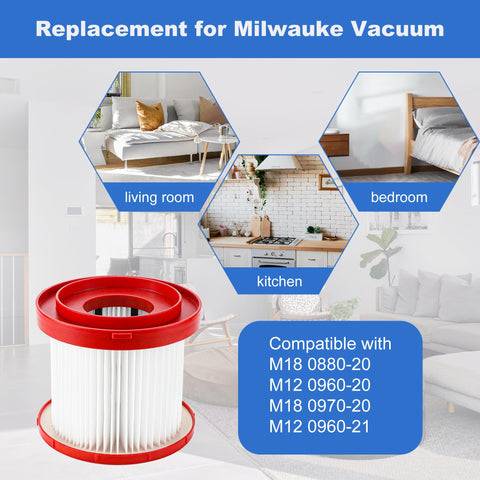 LUXRILIX Milwaukee 0960-20 filter ensures durable, multi-layer filtration.