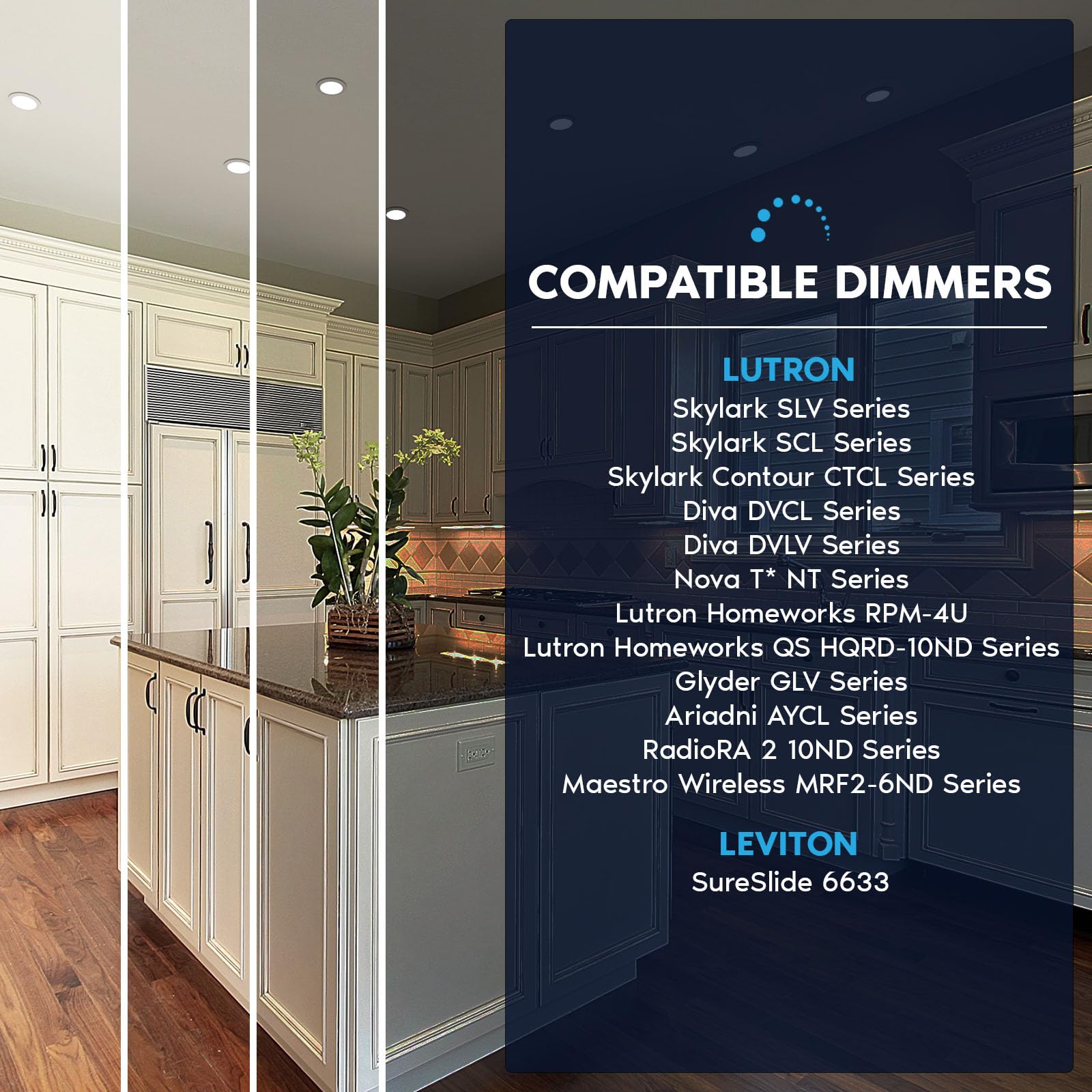 Damp/wet location rating suitable for humid spaces.
