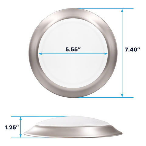 Flush mount ceiling installation for a low-profile look.