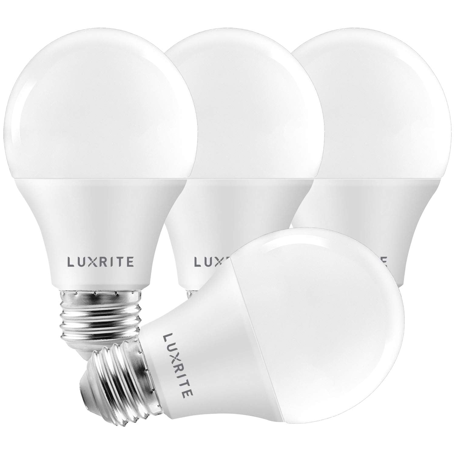 LUXRITE A19 bulb delivers 1100 lumens for bright rooms and task lighting.