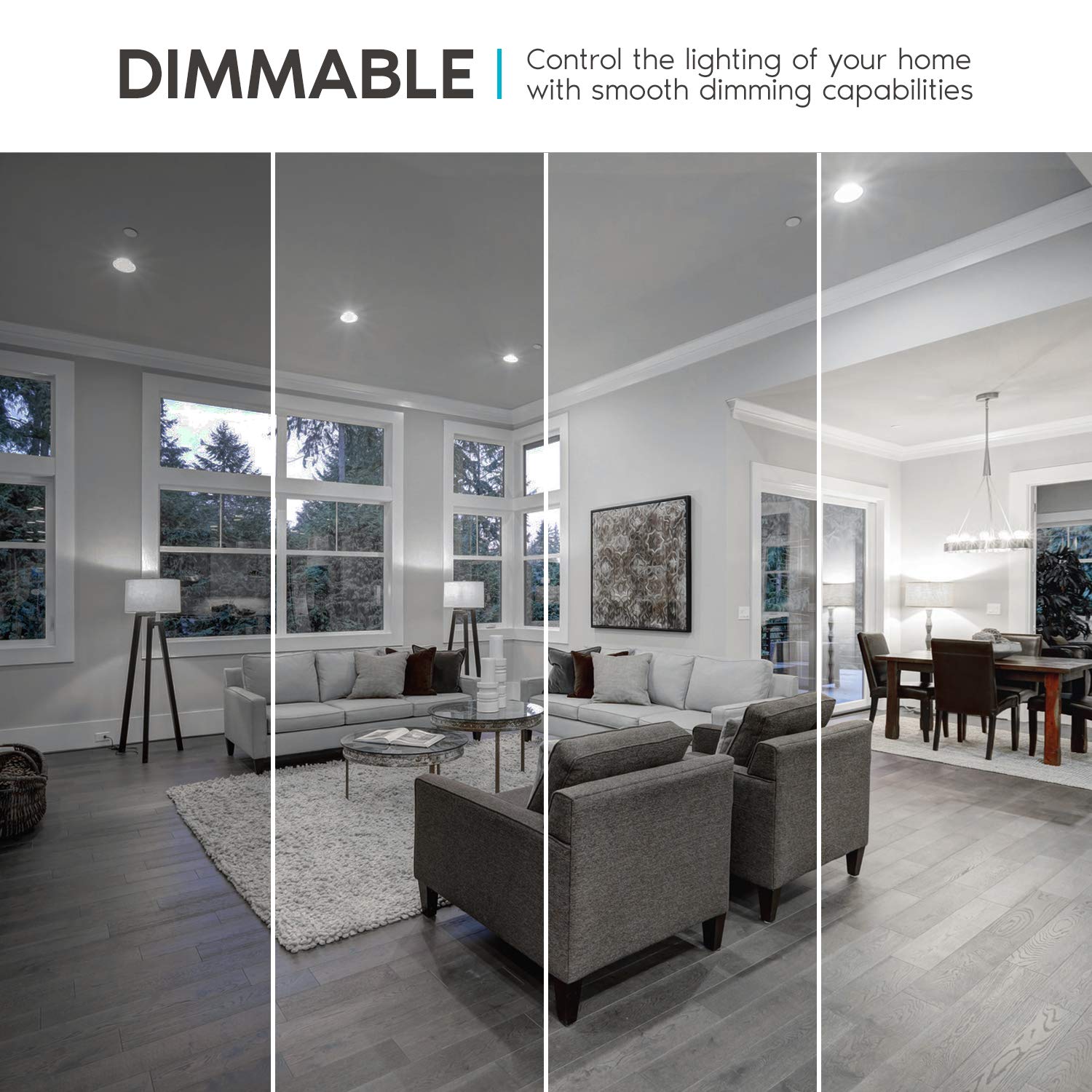 LUXRITE 5000K bright white light enhances focus and color rendering.