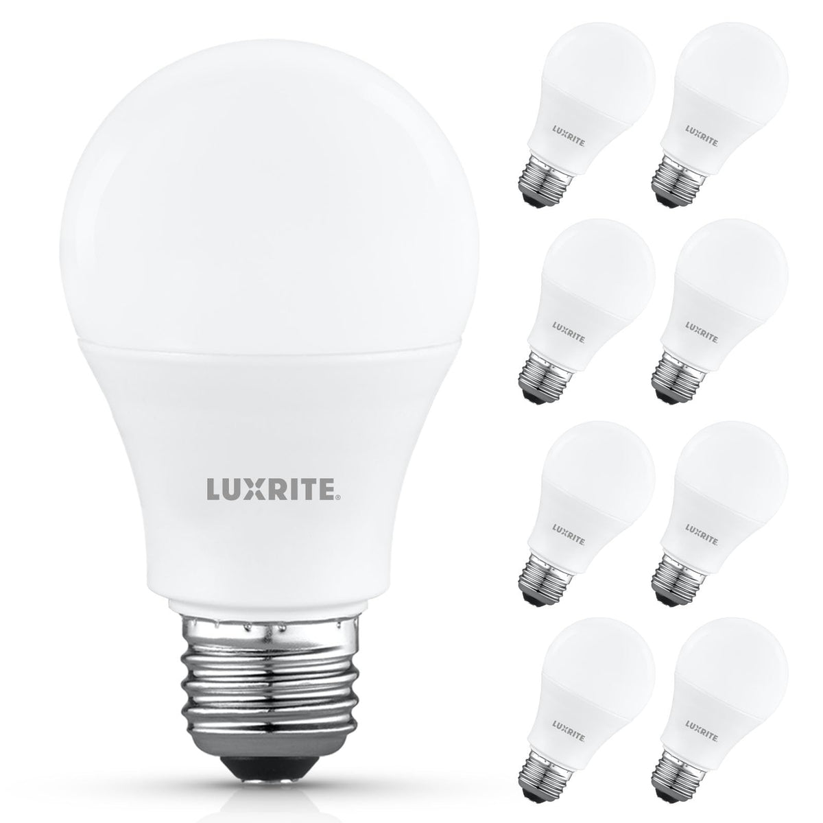 Luxrite A19 LED bulb provides natural white 3500K light for cozy rooms