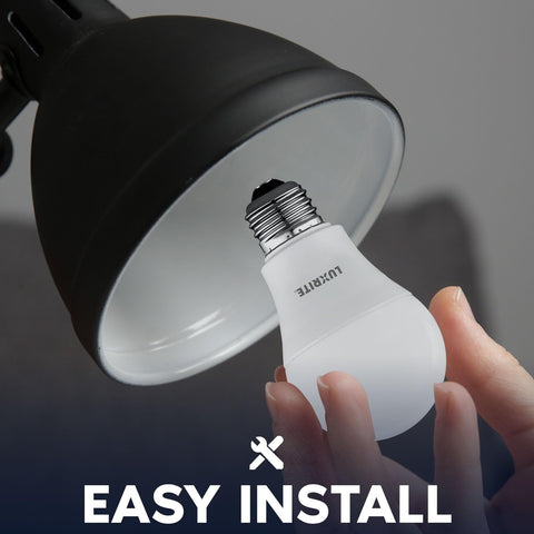 LUXRITE A19 LED bulb damp-rated usage in bathroom or kitchen