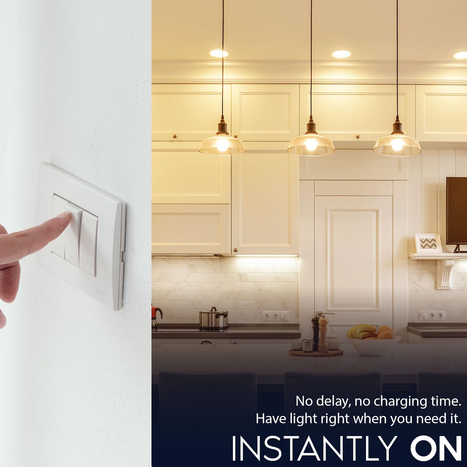 LUXRITE A19 LED bulb with E26 base installation in standard socket