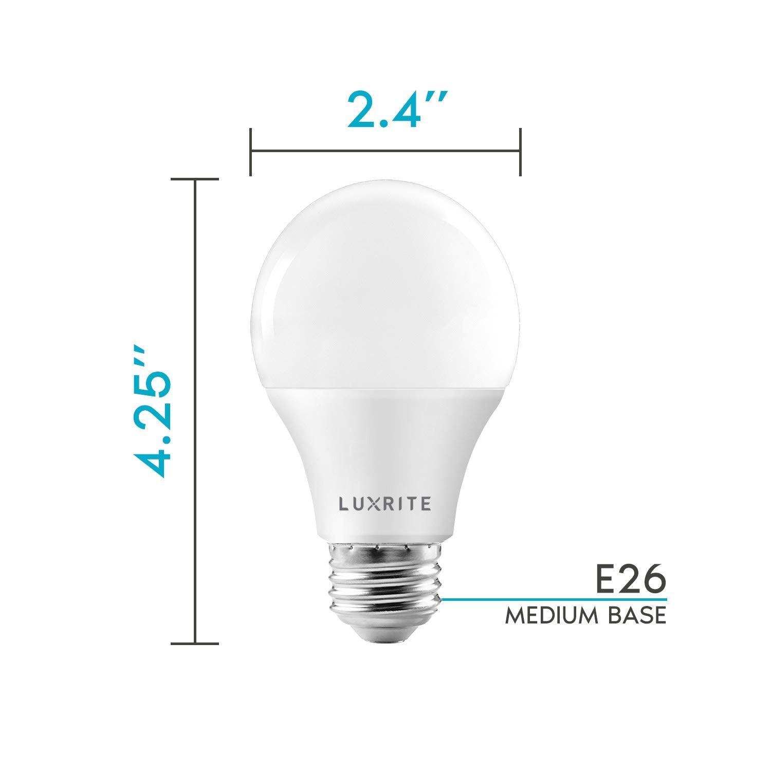 LUXRITE A19 Energy Star certified for efficiency and lower bills.