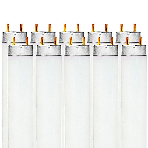 LUXRITE F32T8-841 32W tube emits cool white light for workspaces.
