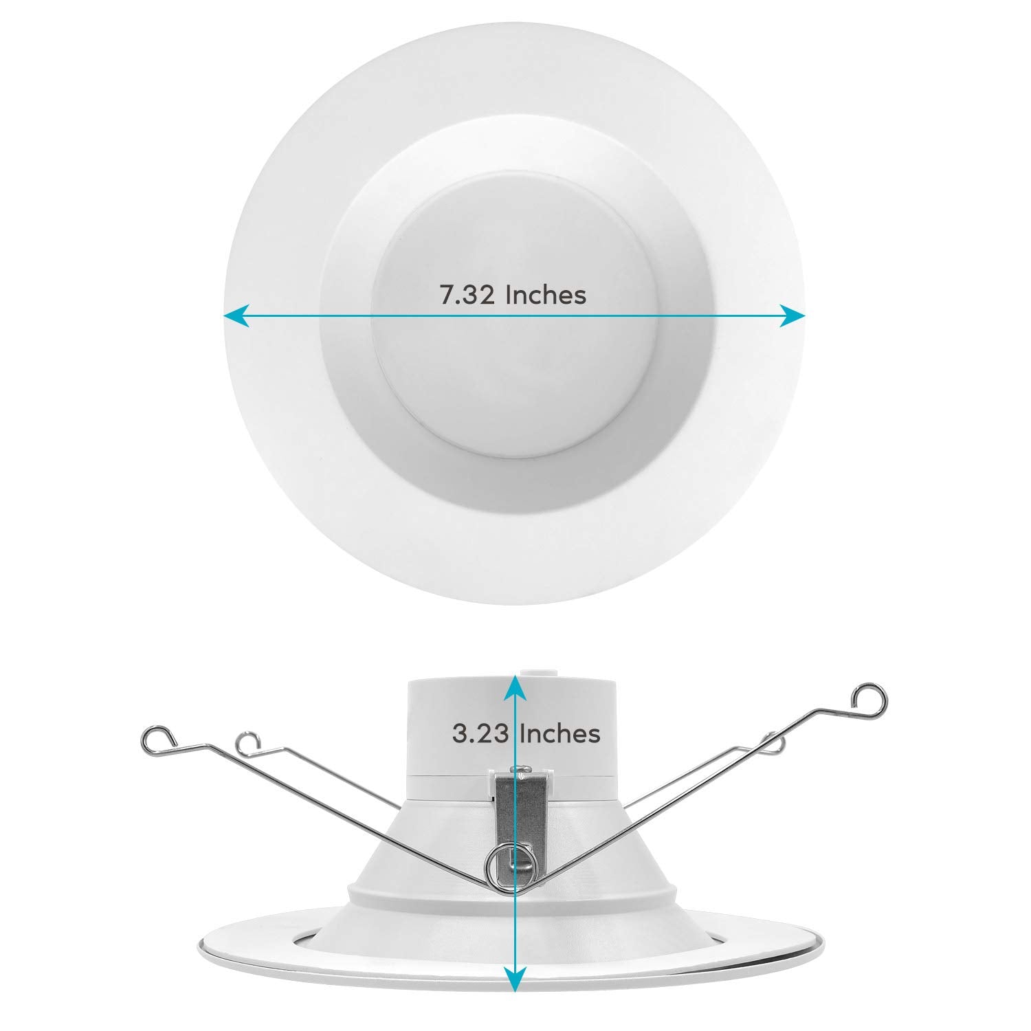 LUXRITE LED downlight dimmable with smooth brightness control for comfort