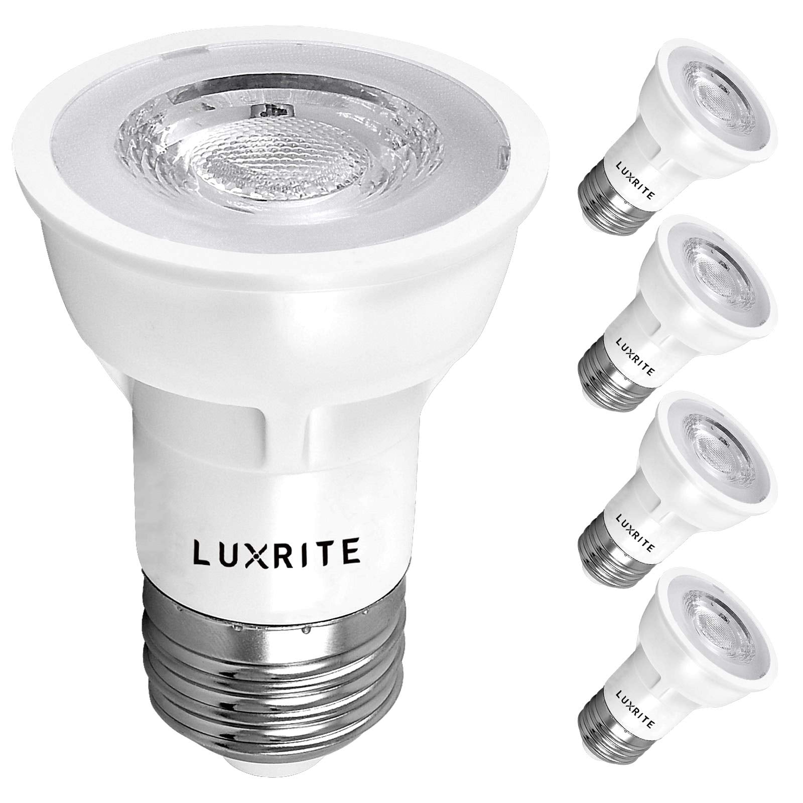LUXRITE PAR16 LED bulb provides 450 lumens of warm white light for task lighting