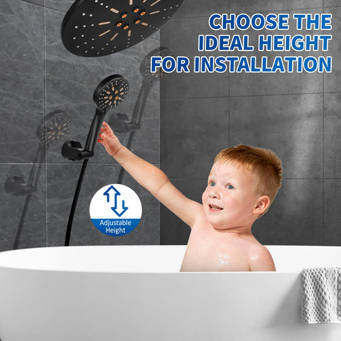 Luxsego tool-free installation with universal G1/2 fittings