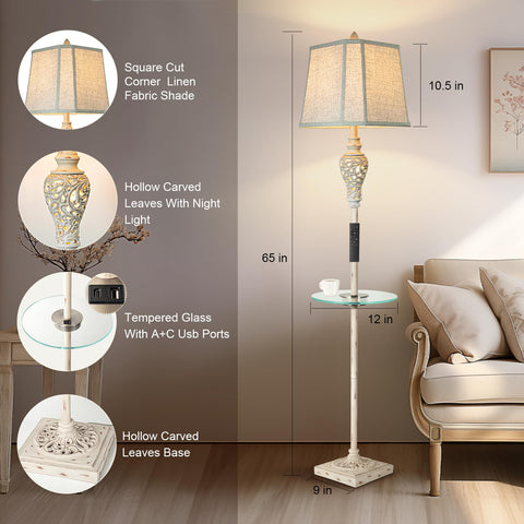 LuxSight Collection stepless dimming floor lamp offers customizable mood lighting.