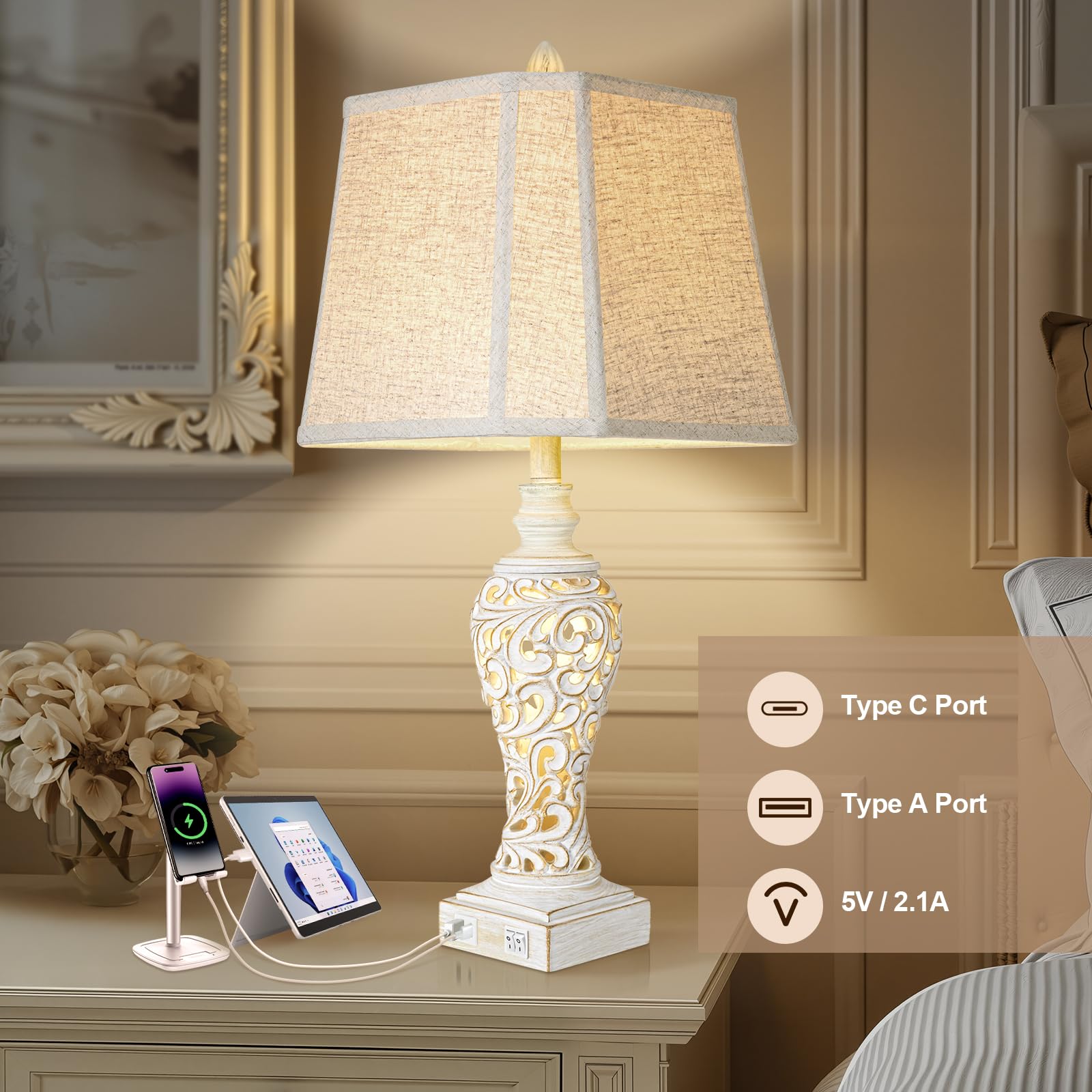 LuxSight nightlight glow supports relaxed reading and cozy evenings.