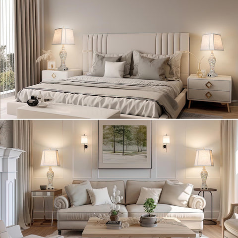 LuxSight lamp with USB ports for convenient device charging.