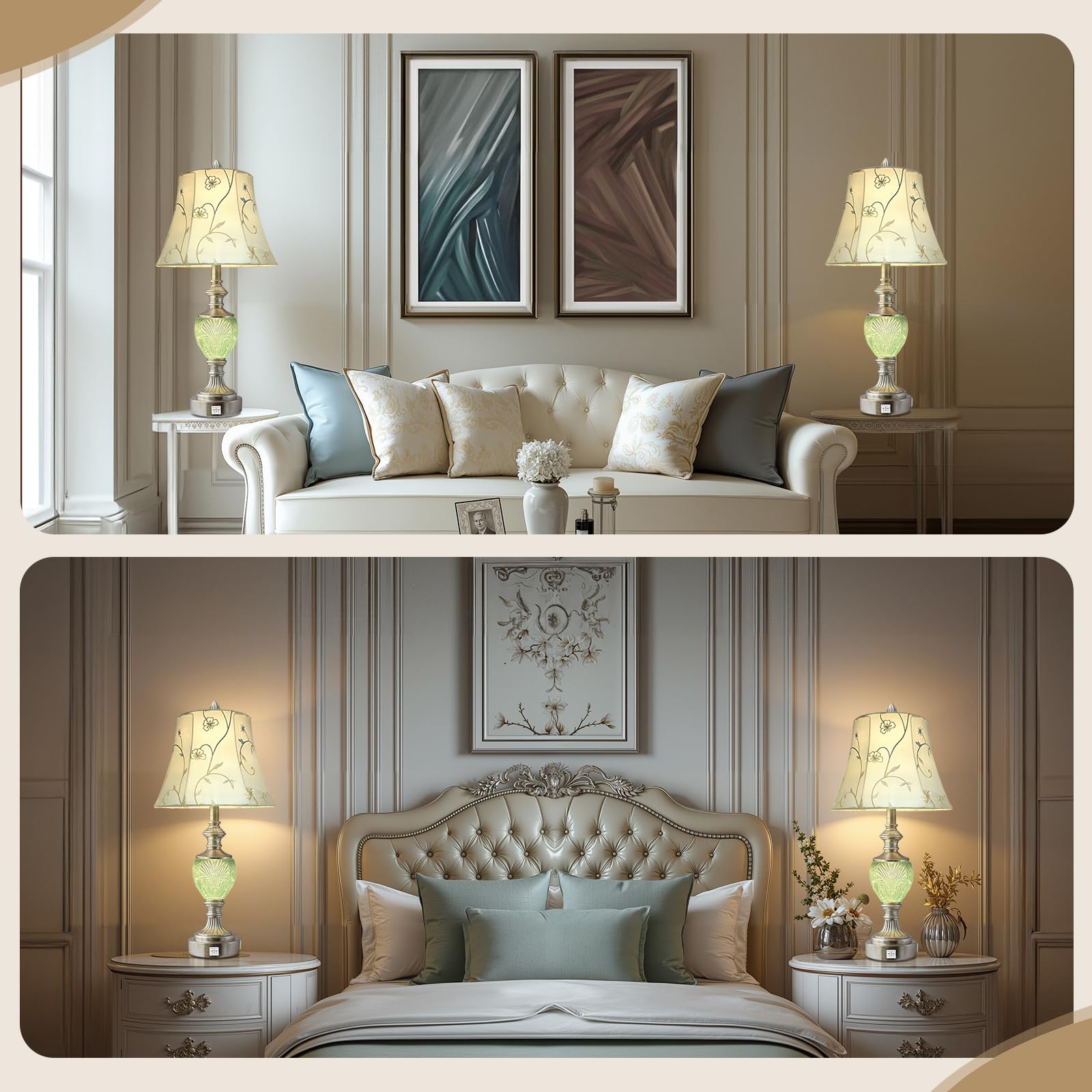 LuxSight Dual switches offer easy control of main light and nightlight
