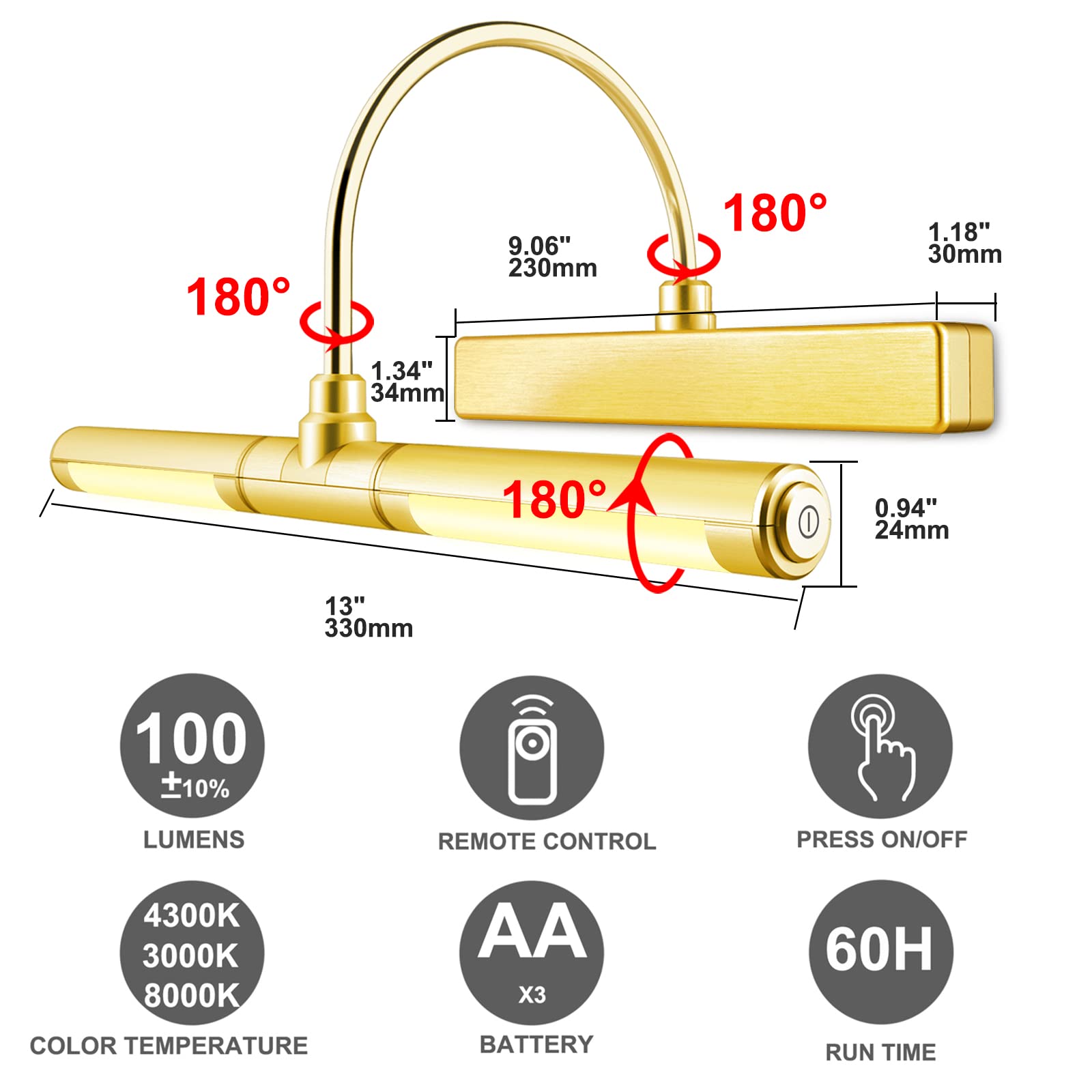 LUXSWAY gold finish suits gold and copper frames.
