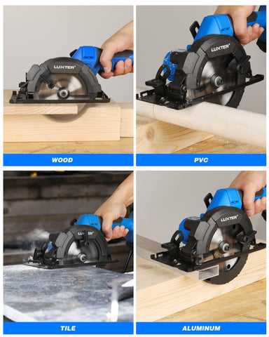 LUXTER 20V saw includes battery and fast charger for quick setup