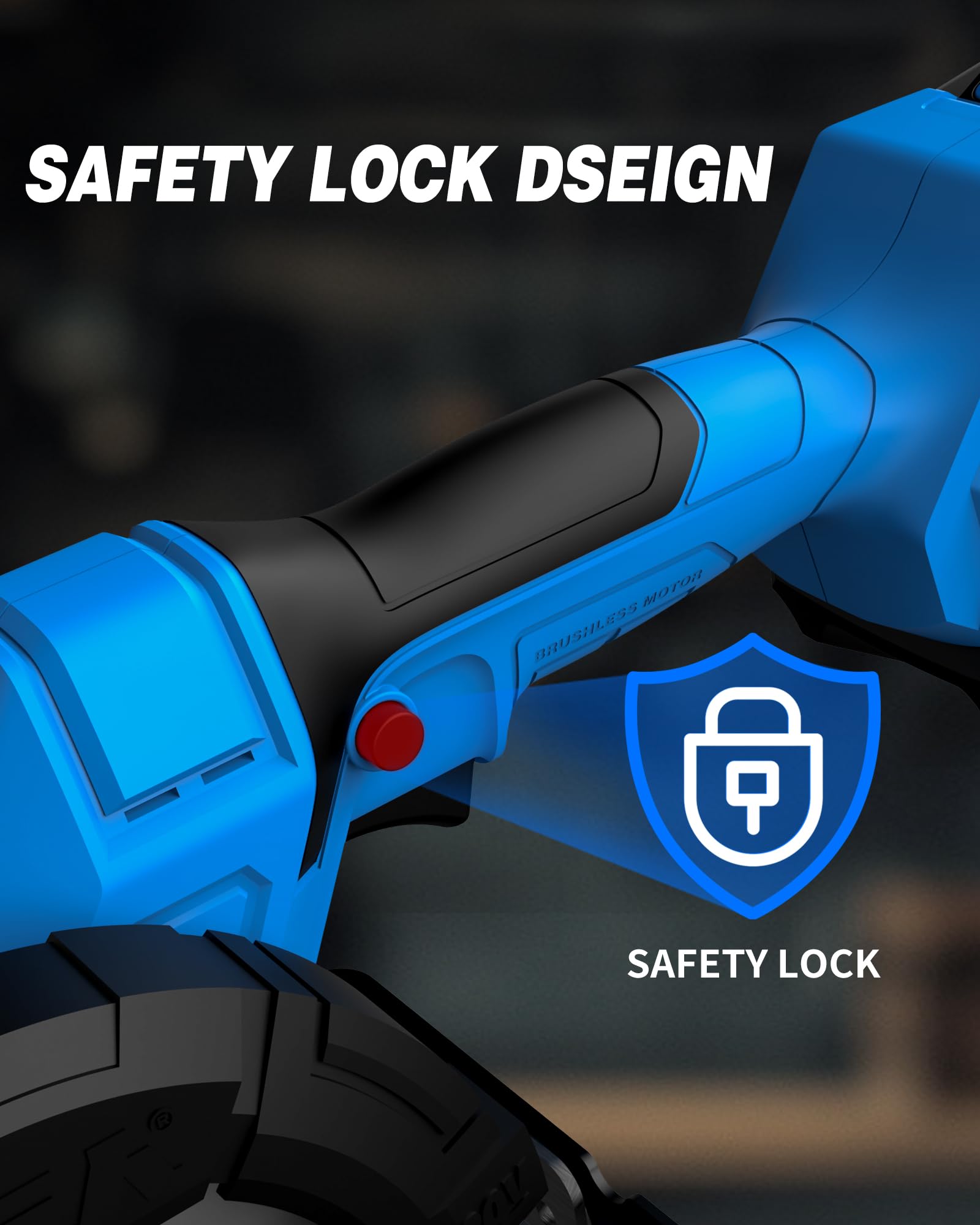 LUXTER 20V saw ergonomic soft-grip handle reduces fatigue