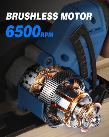 LUXTER 20V saw safety lock prevents accidental starts during work