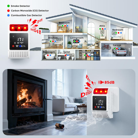 Luxy Sonic battery backup indicator ensures ongoing protection during outages.