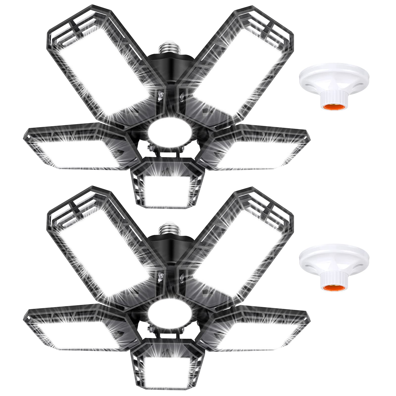 Luyata LED garage light with 360-degree coverage for full workspace brightness.