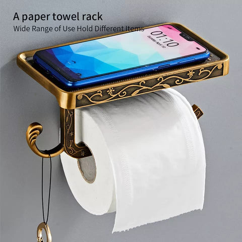 LUYU rust-resistant aluminum toilet paper holder suitable for humid bathrooms