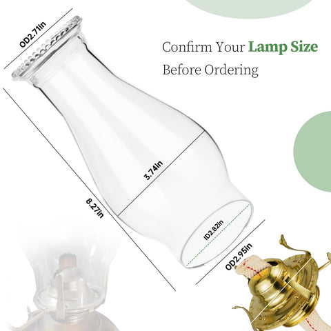 LVACODV hurricane lamp shade maintains airflow for consistent lighting.