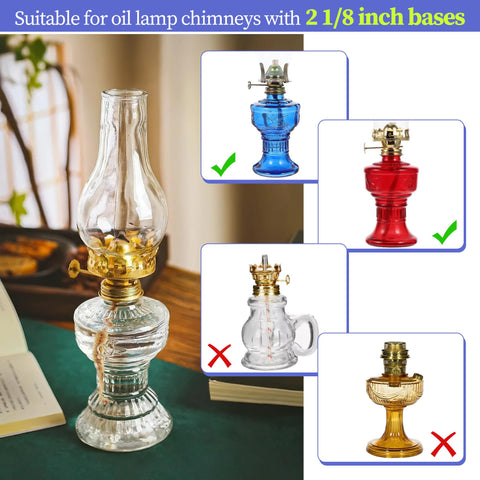 LVACODV oil lamp chimney easy-install design enables quick, tool-free replacement