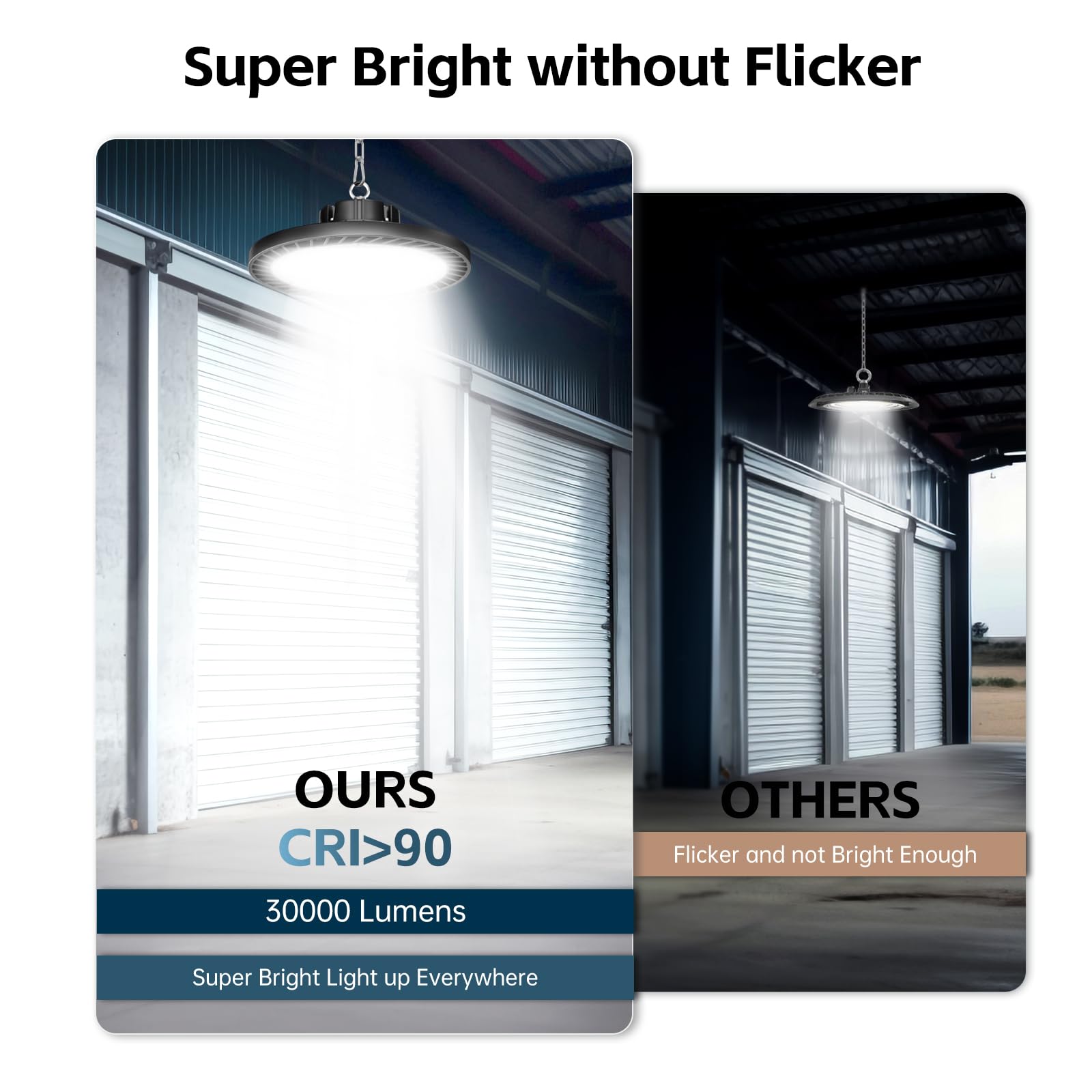 lvsdak UFO LED high bay light ideal for garages, workshops, and warehouses.