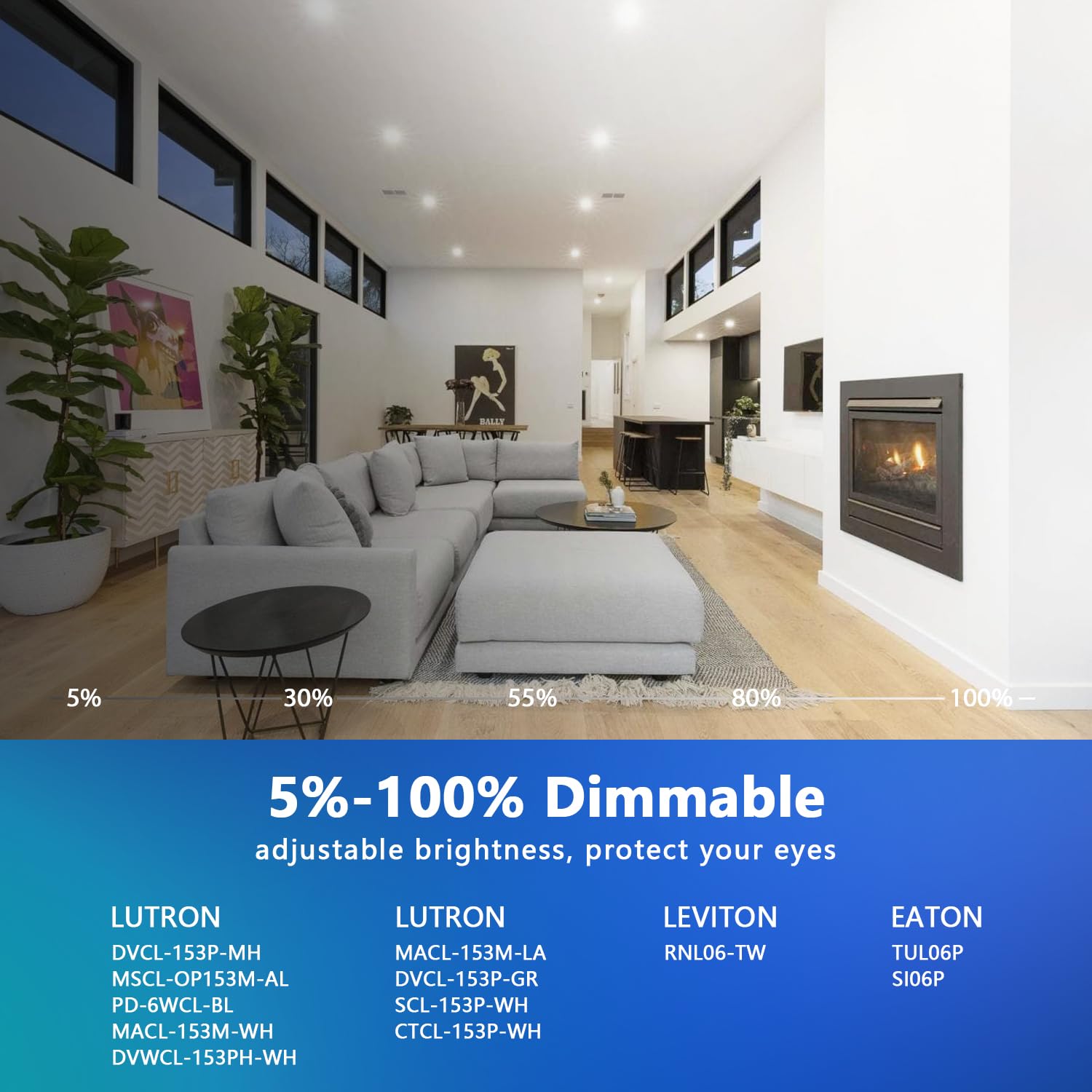 LVWIT high CRI 80+ LED recessed light renders colors well